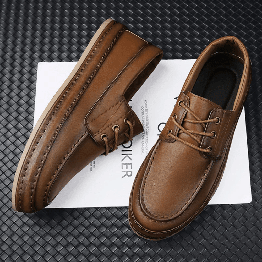 Mocassim Dockside Masculino de Couro Forth