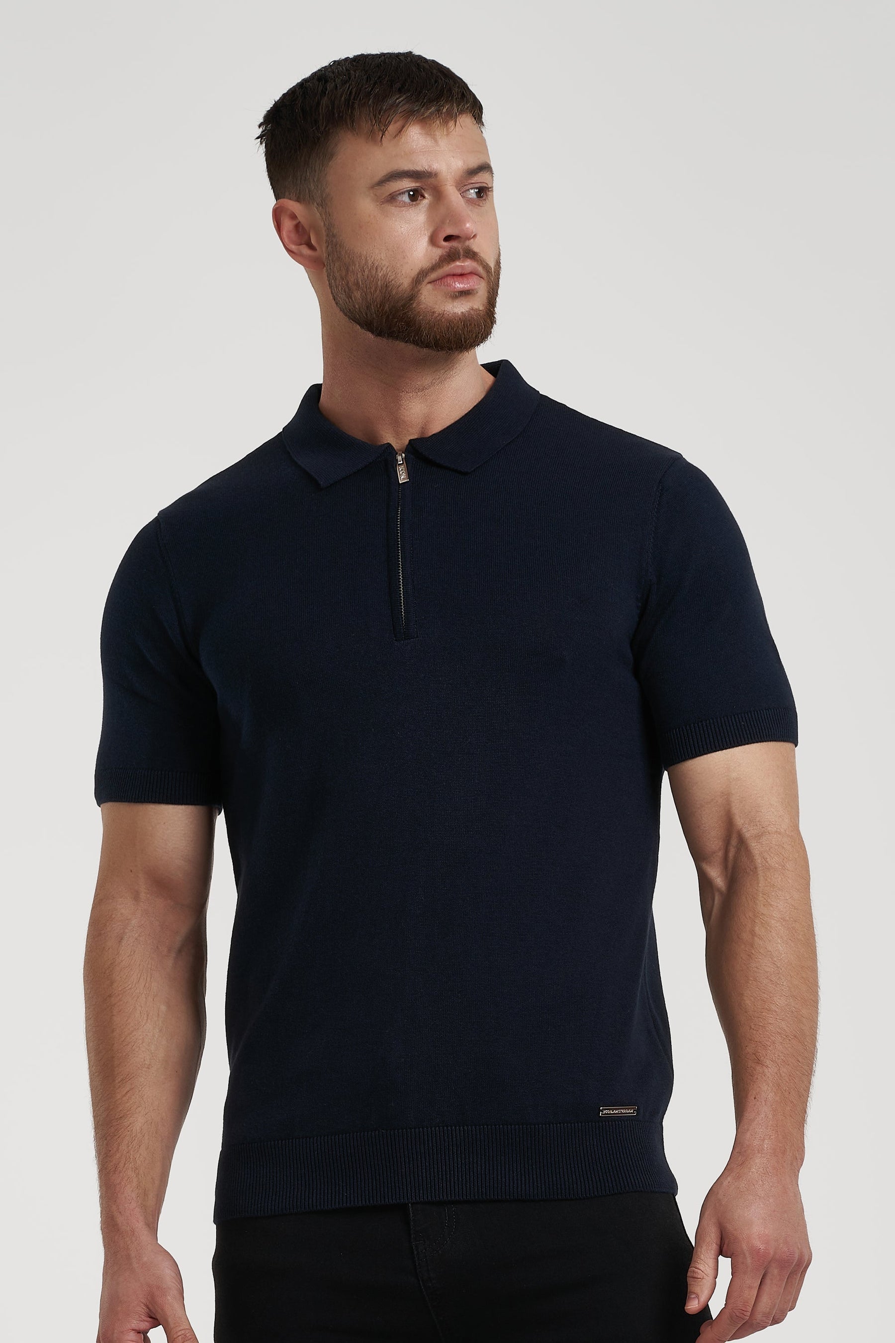 Camisa Polo Masculina Forth Azul Escuro