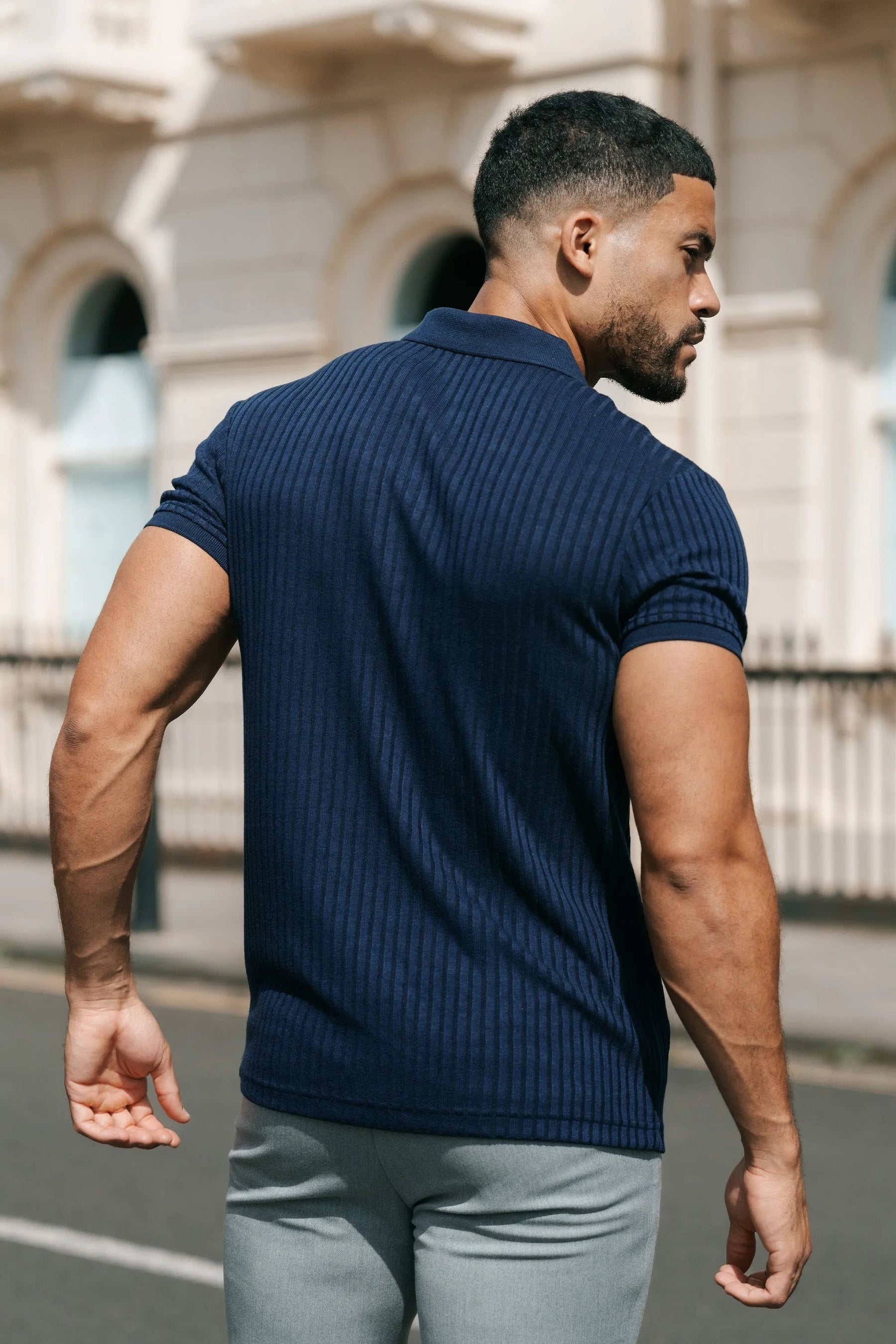 Camisa Polo Masculina Milano Forth Azul Marinho