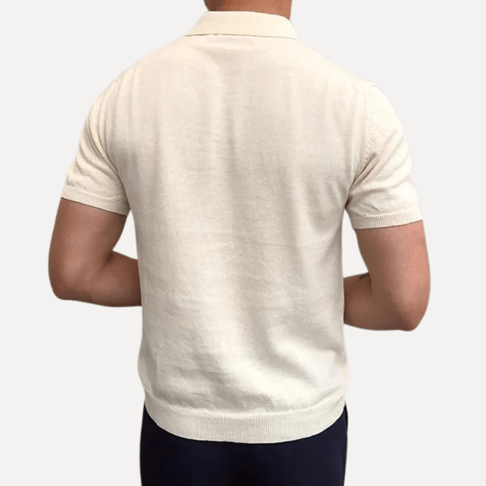 Camisa Polo Masculina Tricot Jean Forth