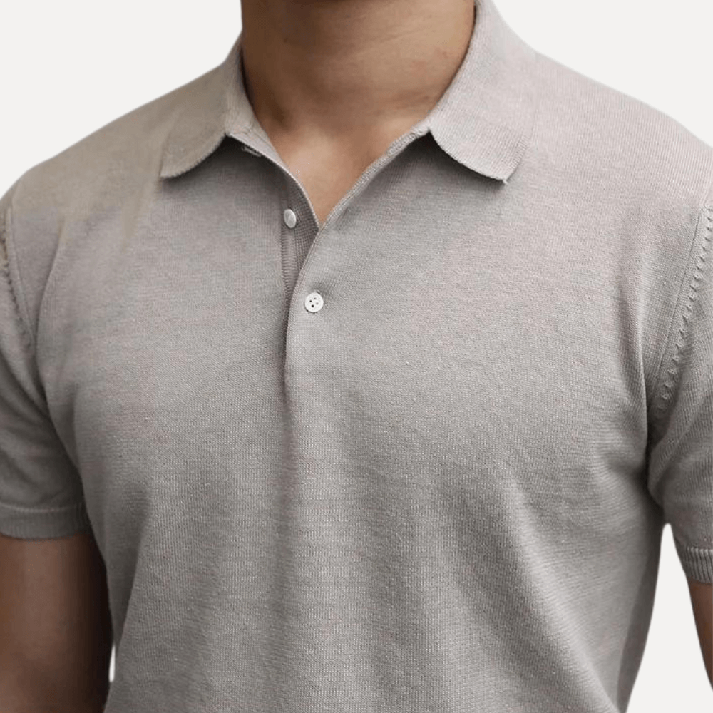 Camisa Polo Masculina Tricot Jean Forth