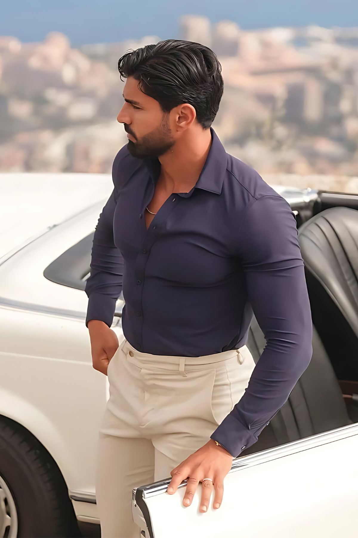 Camisa Social Malha Gelada Forth