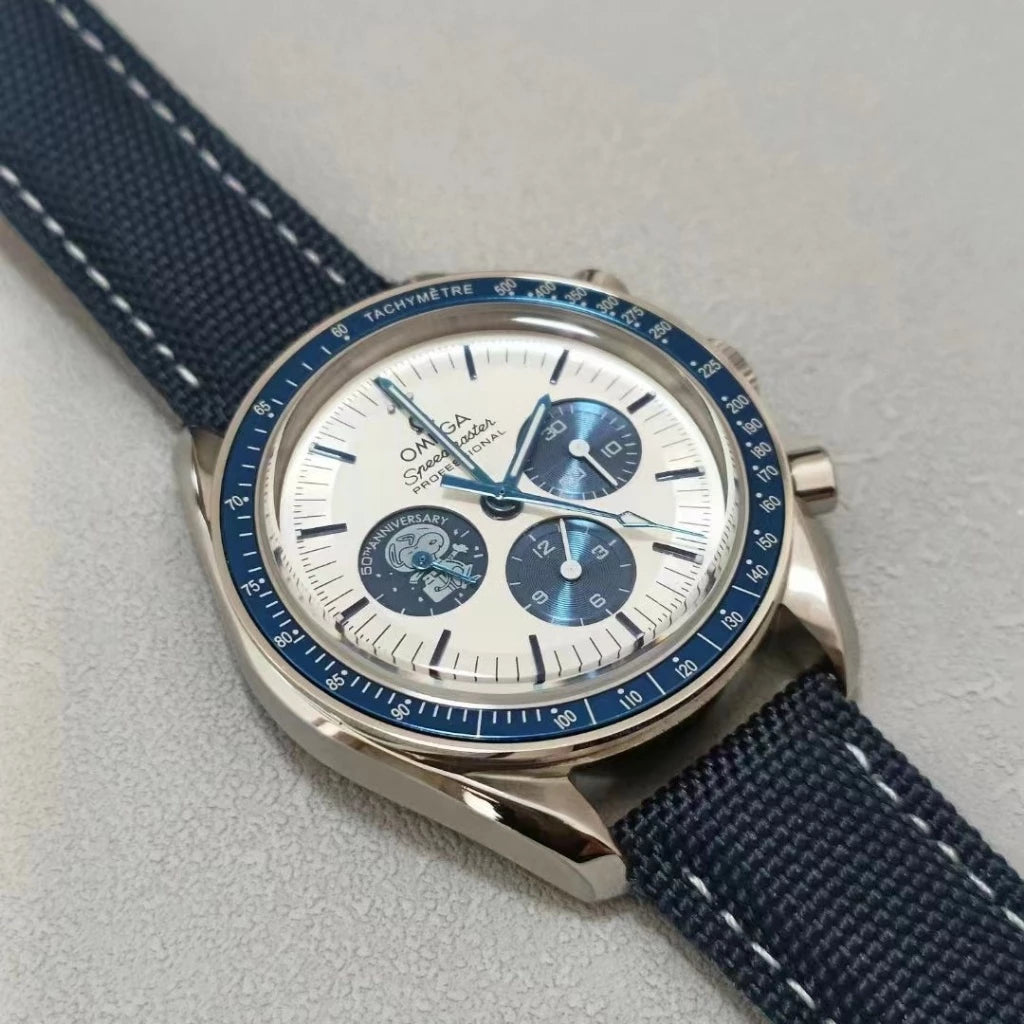 Relógio Masculino Bacán Branco e Azul – Estilo ÉPICO Pras Tuas Conquistas