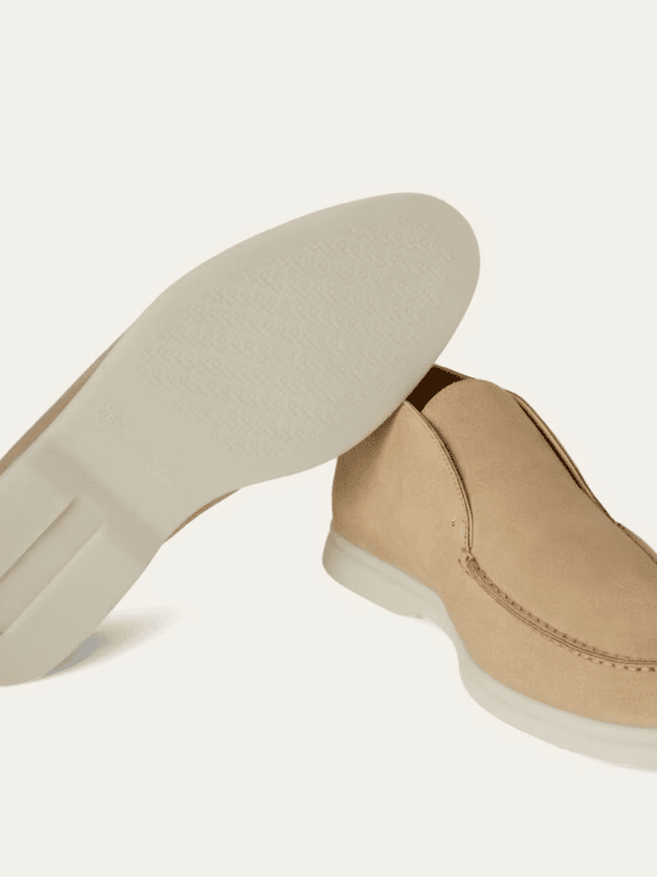 Mocassim de Camurça Masculino Elegance Forth Bege
