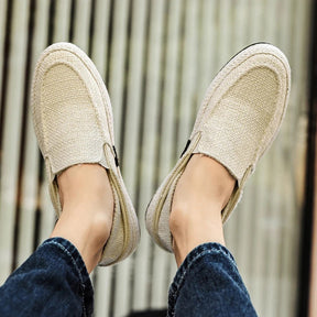 Mocassim Slip On Masculino de Linho Forth Santa Giulia