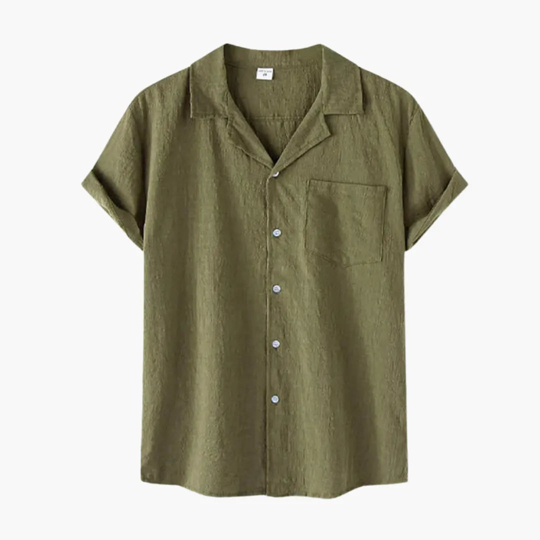 Camisa Masculina Manga Curta Forth Cuban