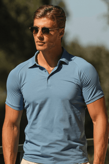 Camisa Polo Masculina Forth Amalfi Azul