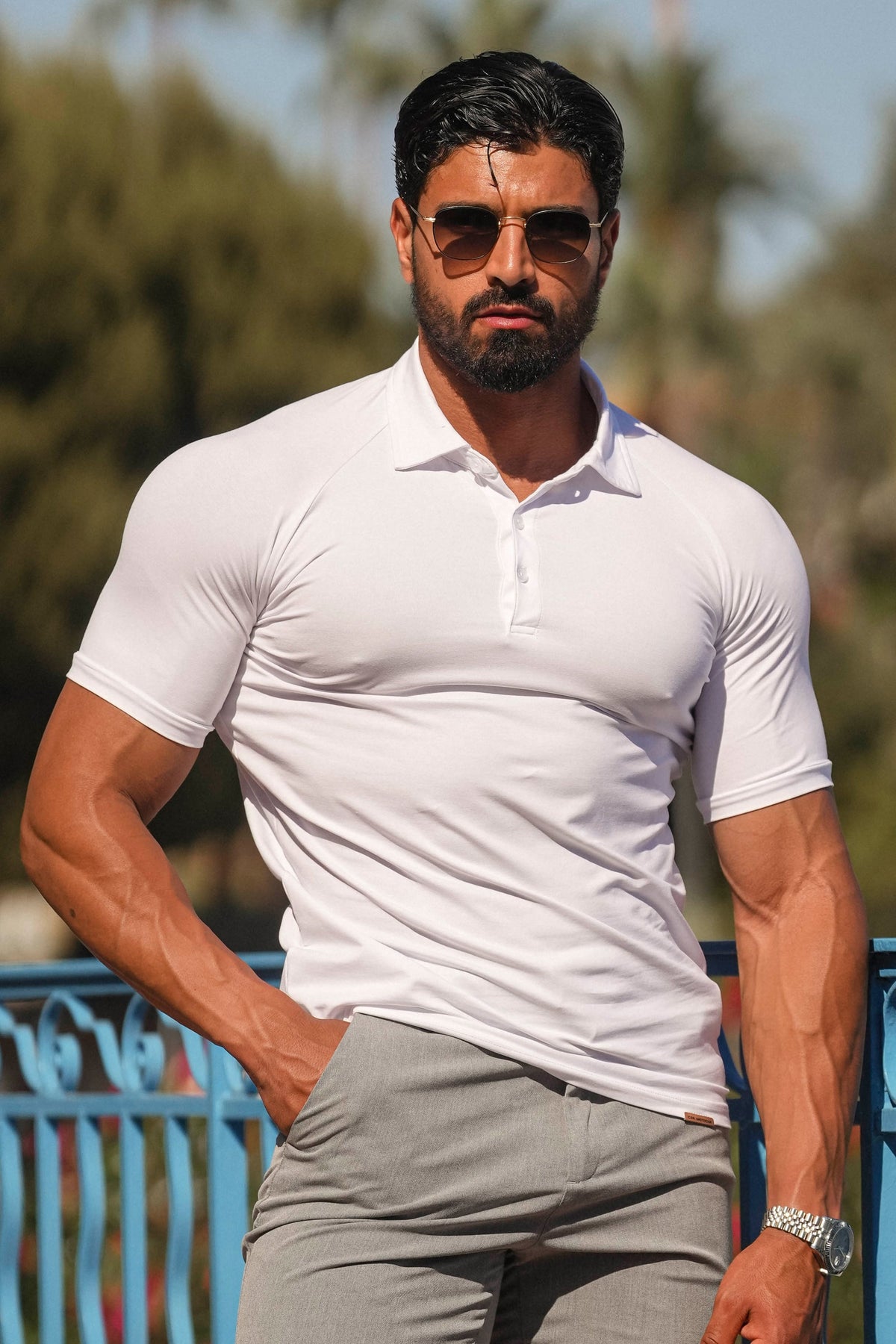 Camisa Polo Masculina Forth Amalfi Branca