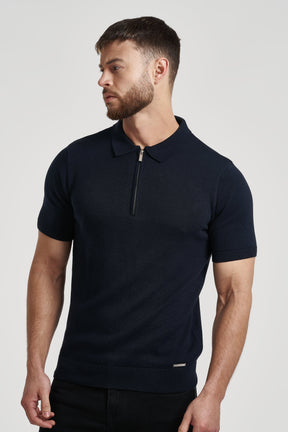 Camisa Polo Masculina Forth Azul Escuro
