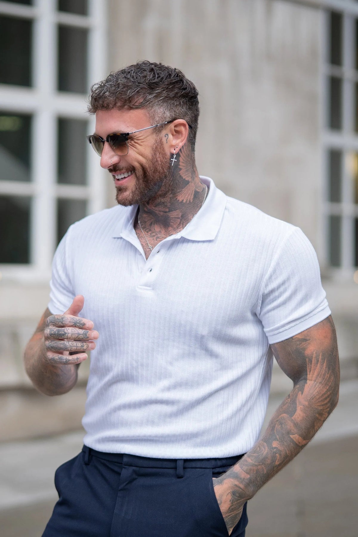 Camisa Polo Masculina Milano Forth Branca