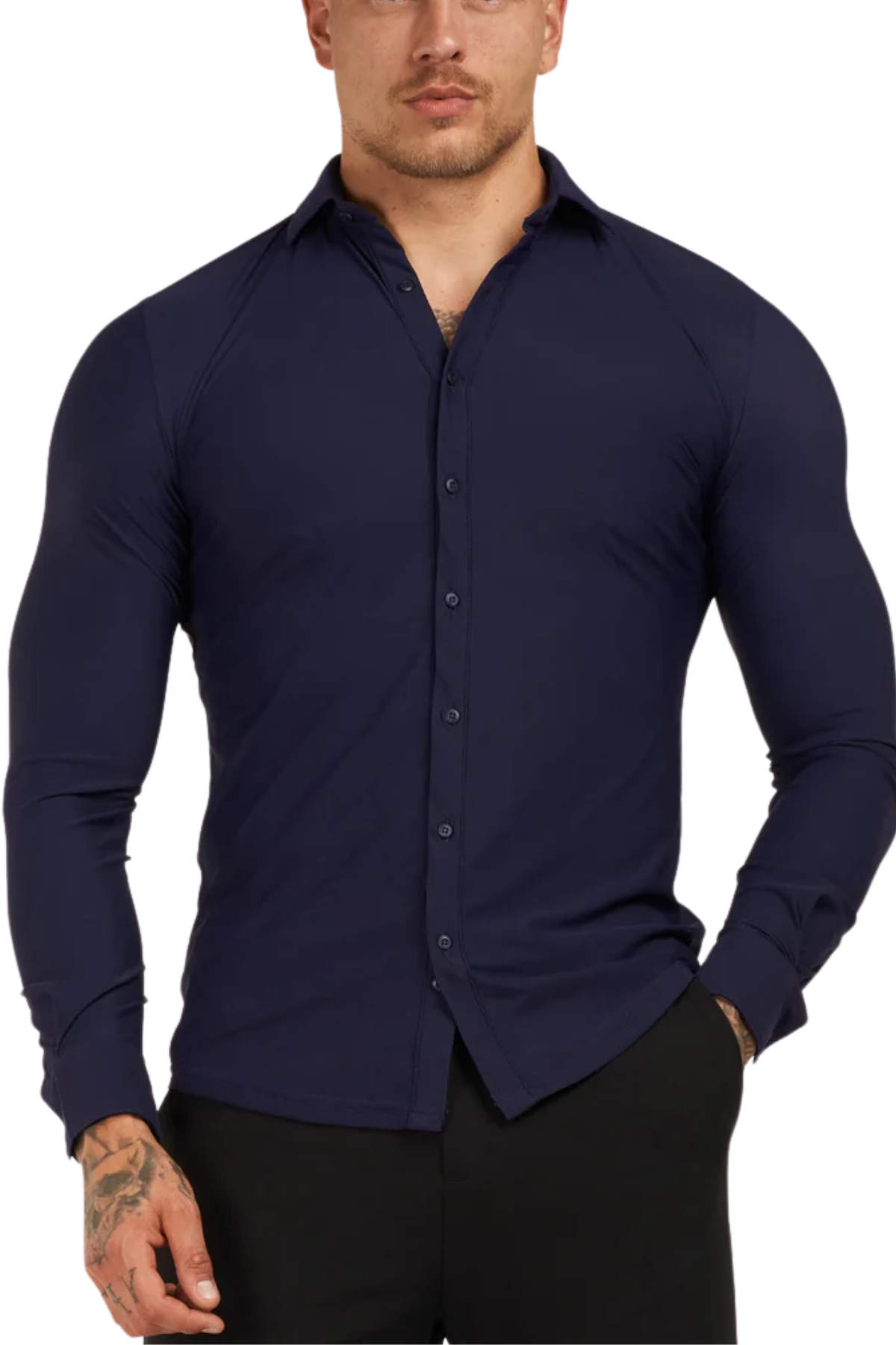 Camisa Social Malha Gelada Forth