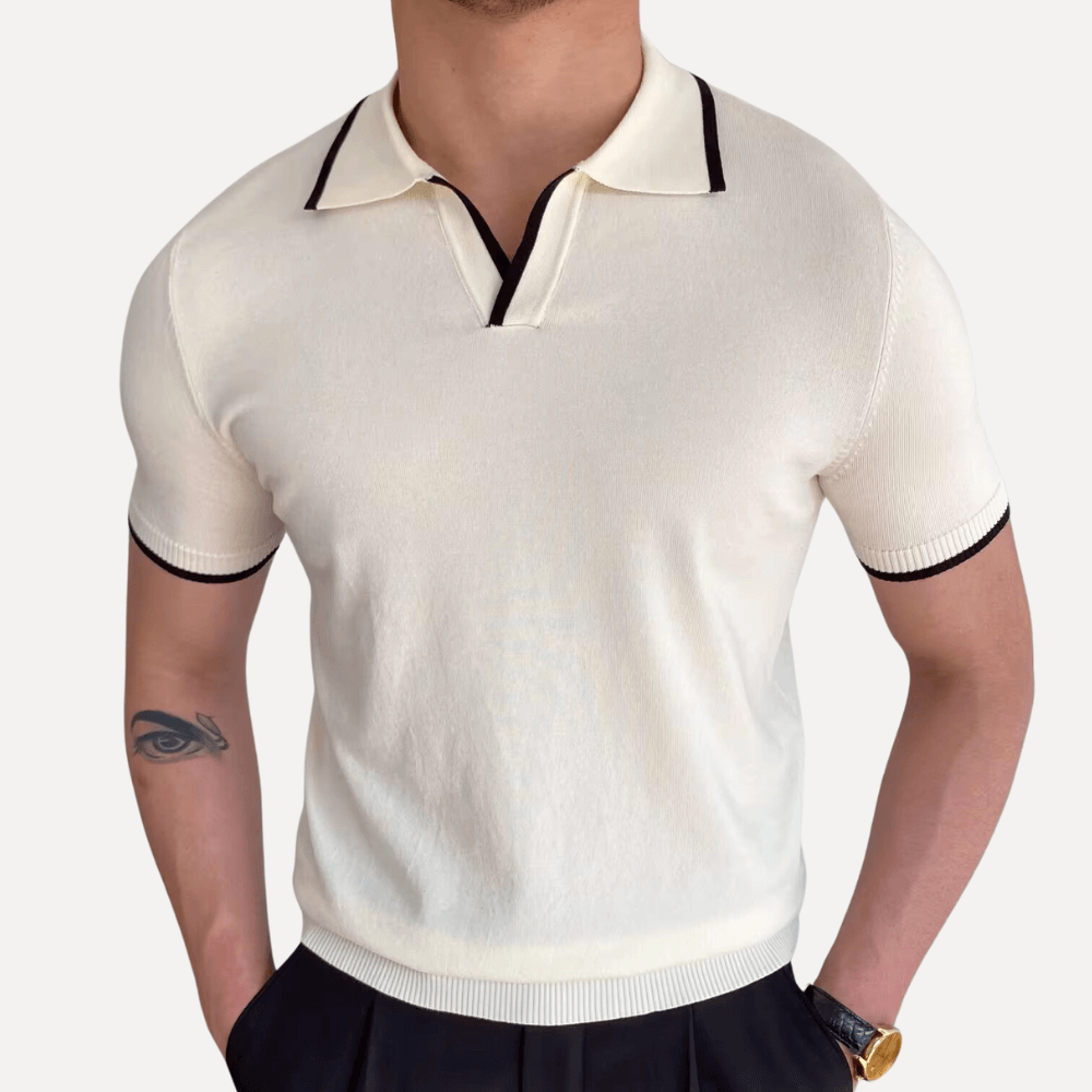 Camisa Polo Masculina Tricot Simon Forth