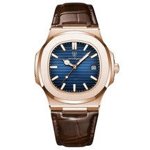Relógio Masculino Poedagar Deluxe Gold | Pulseira de Couro