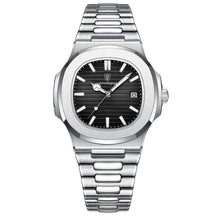 Relógio Masculino Poedagar Deluxe Prata | Pulseira de Couro