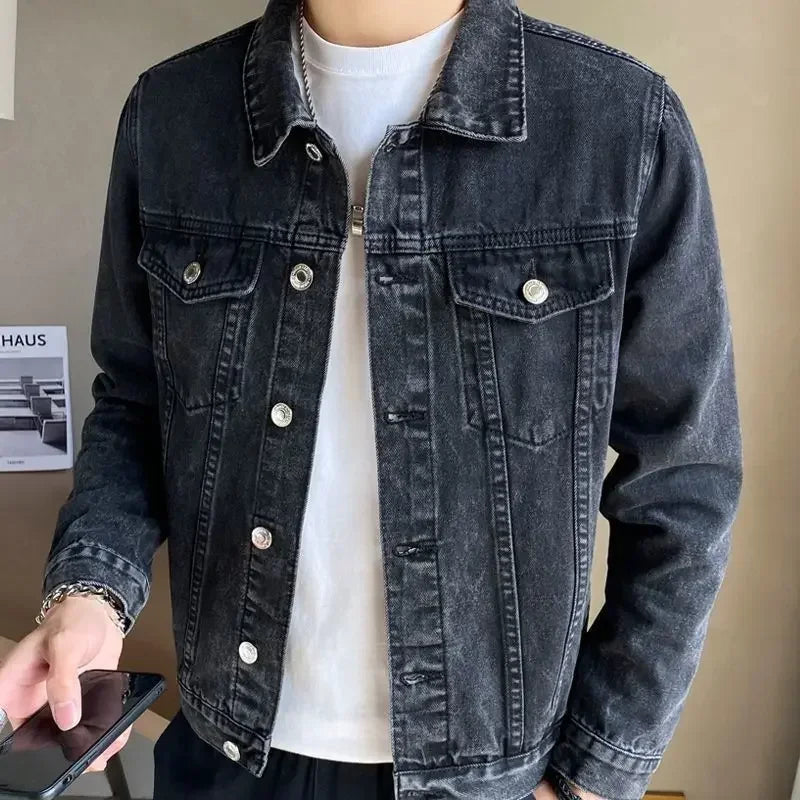 Jaqueta Jeans Masculina Forth com Botões
