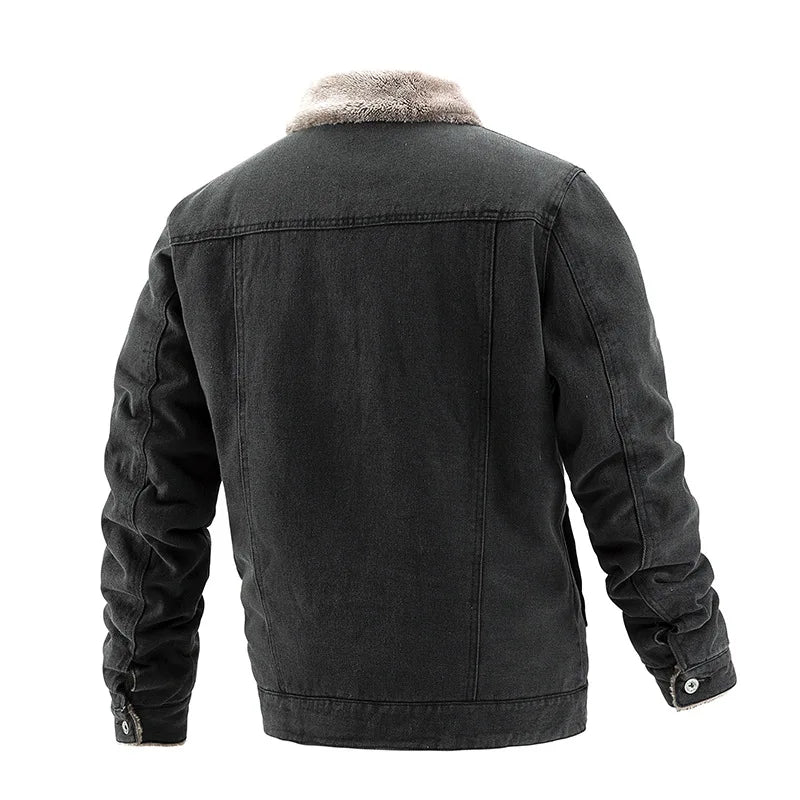 Chaqueta Jeans Masculina Forth com Interior Forrada