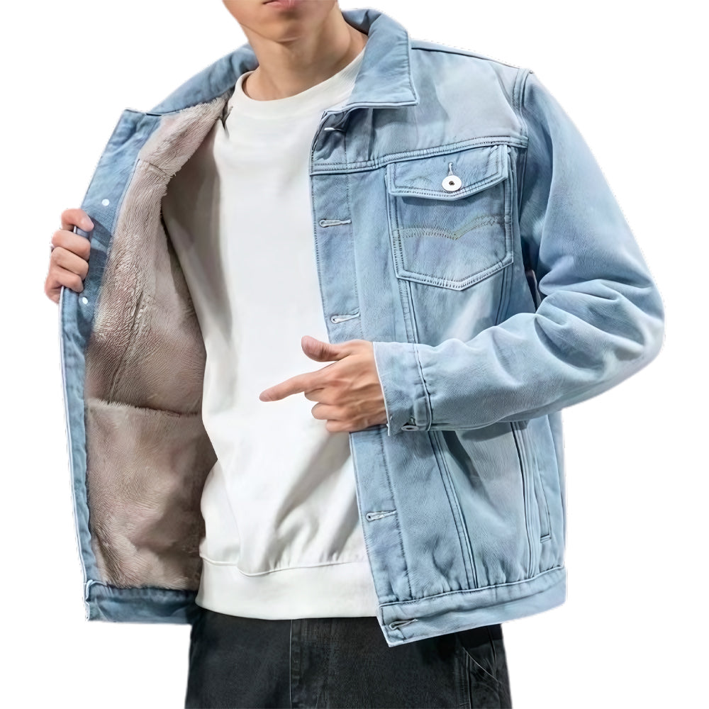 Jaqueta Masculina Jeans Acolchoado Forth Premium