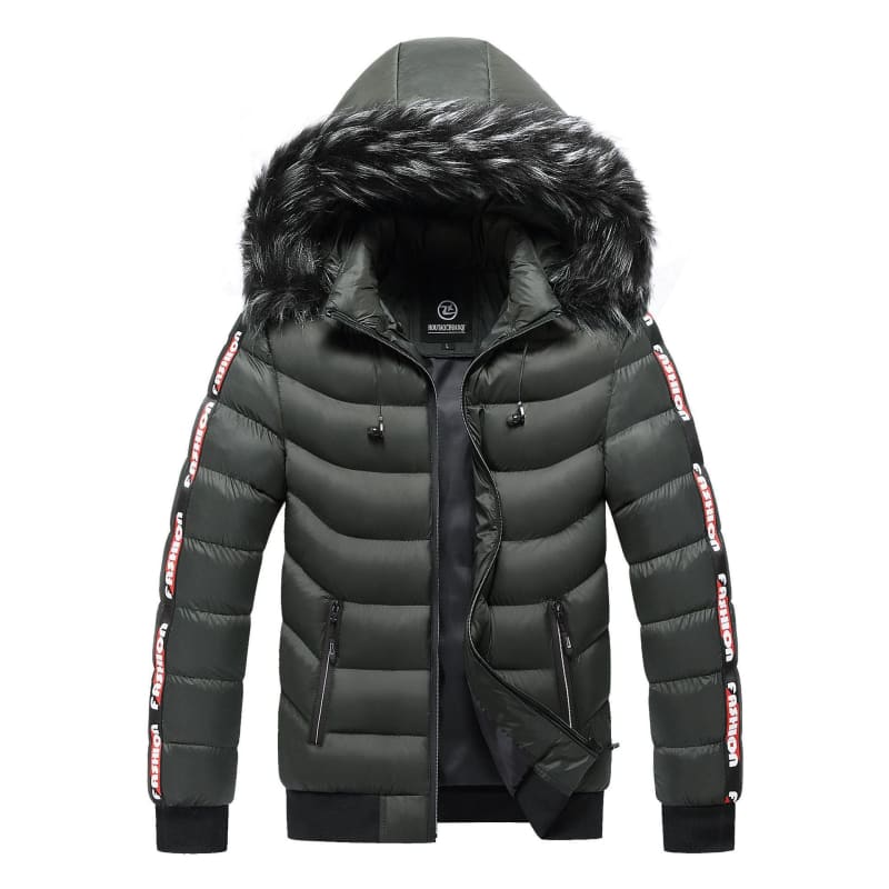 Jaqueta Puffer Masculina Capuz Forrado Forth