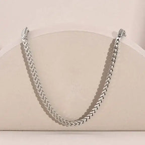 Cadena Masculina Cubana de Acero Inoxidable