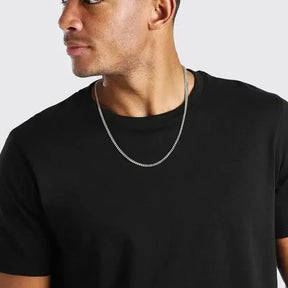 Cadena Masculina Cubana de Acero Inoxidable